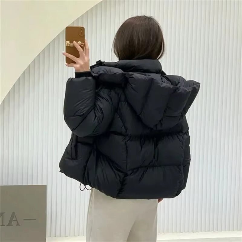 Χοντρό μπουφάν puffer Adaure με κουκούλα