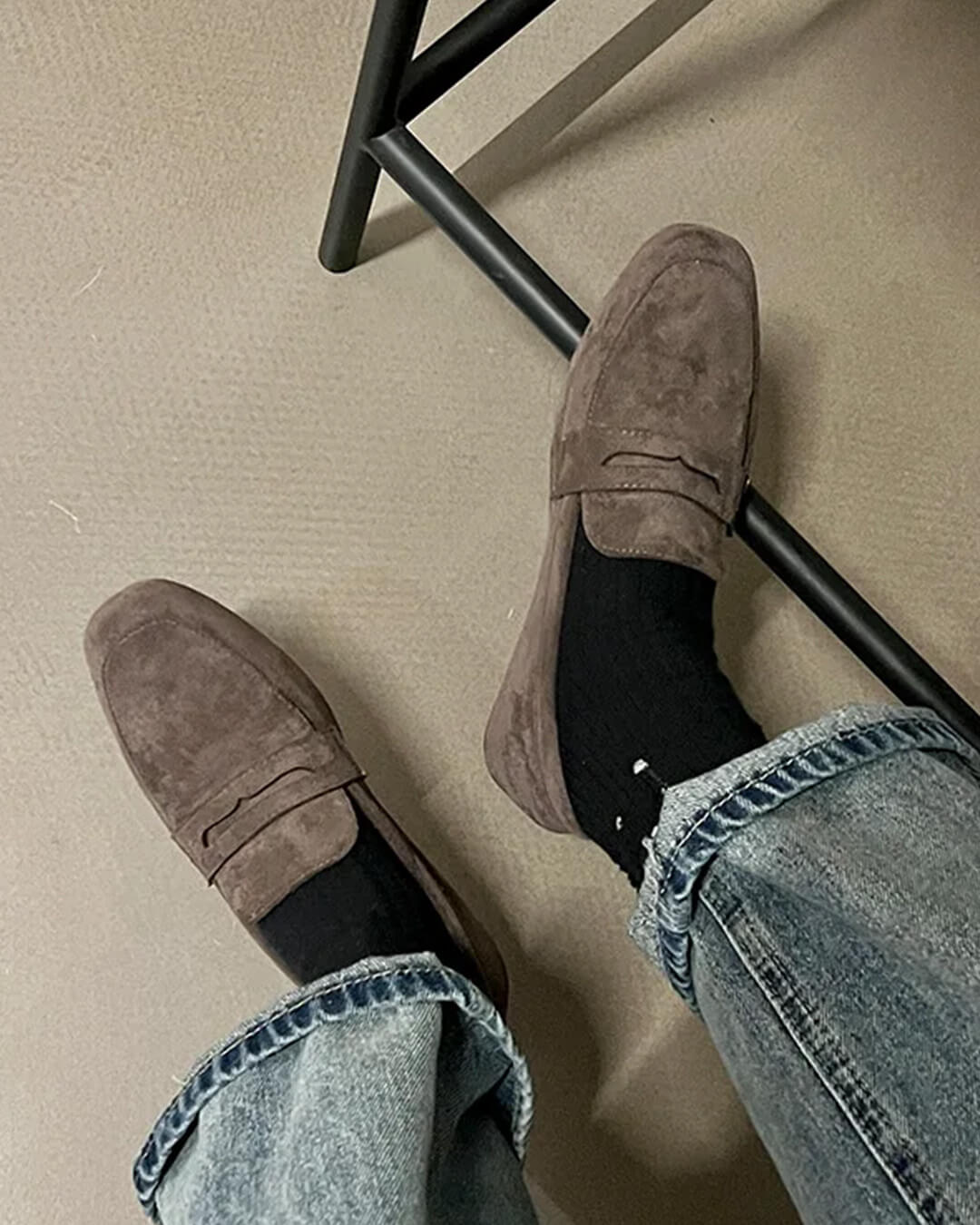 Slip-on loafers Adira από σουέτ