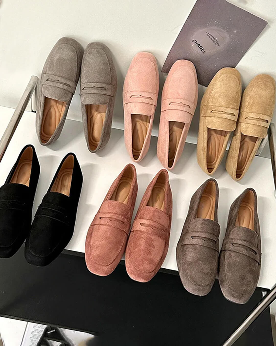 Slip-on loafers Adira από σουέτ