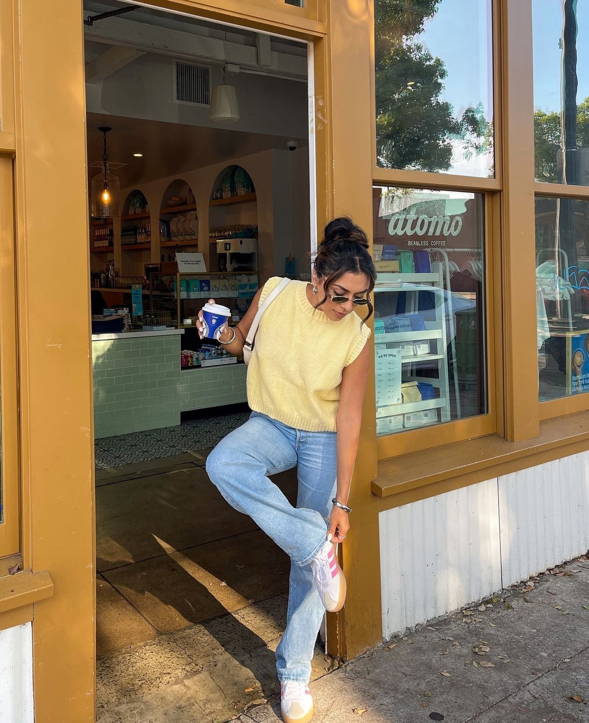 Πλεκτή αμάνικη μπλούζα με ανοιχτή πλάτη Aedla