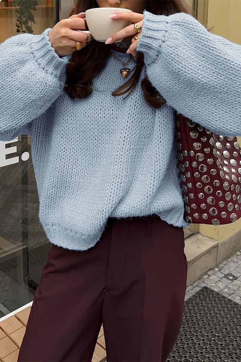 Πουλόβερ με στρογγυλή λαιμόκοψη για layering Amanda