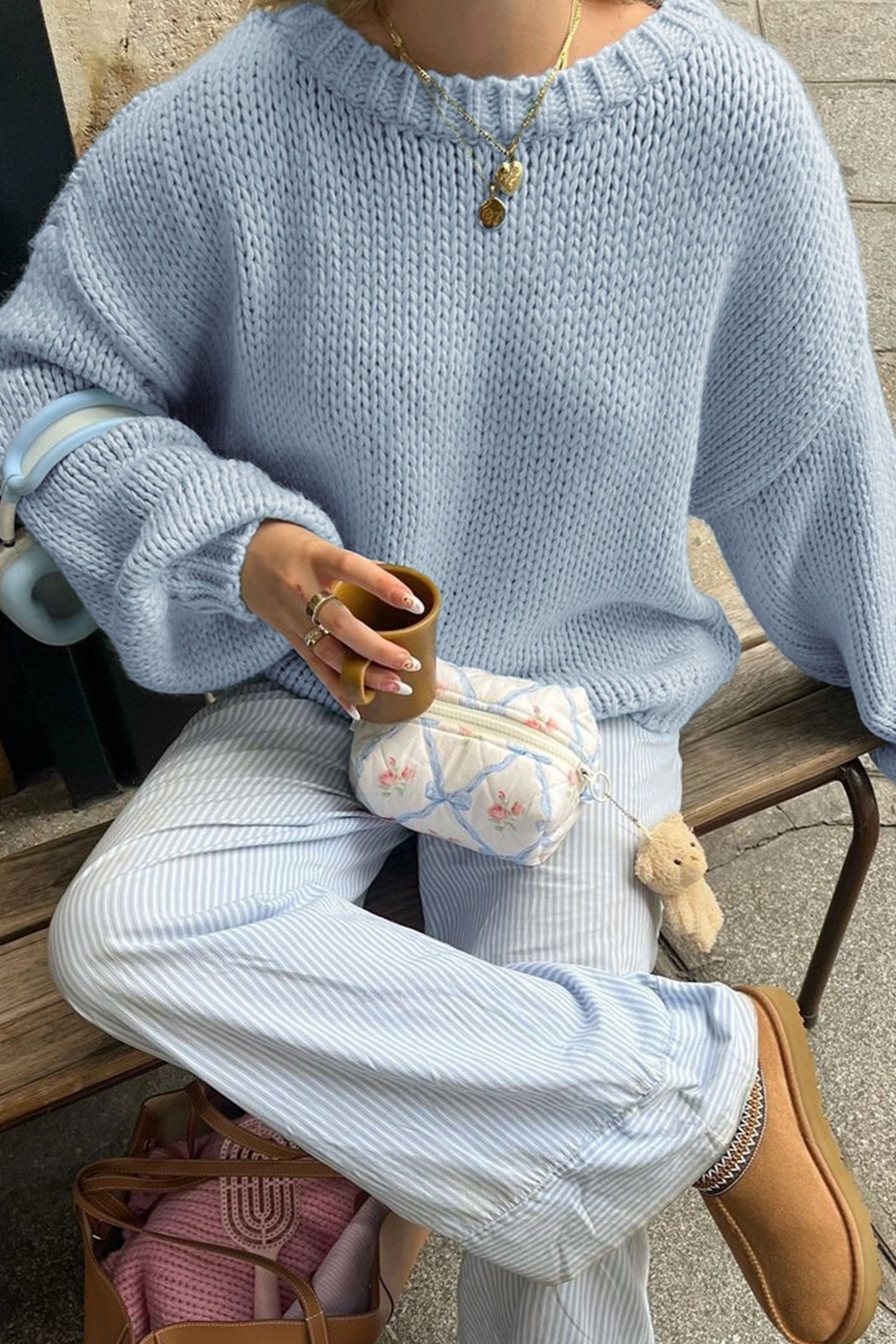 Πουλόβερ με στρογγυλή λαιμόκοψη για layering Amanda