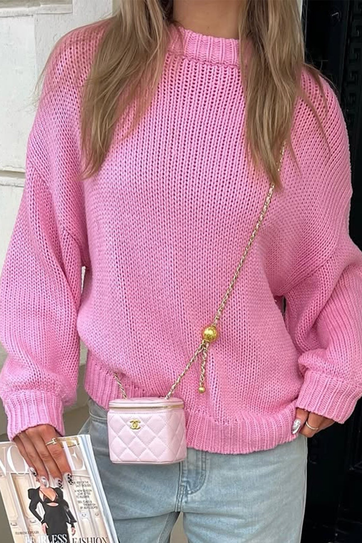 Πουλόβερ με στρογγυλή λαιμόκοψη για layering Amanda
