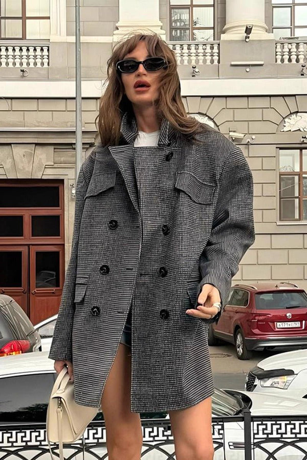 Παλτό από ανάγλυφο τουίντ Anna