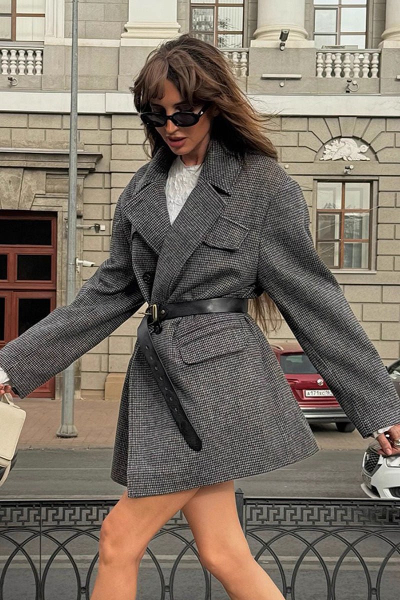 Anna Structured Tweed Coat