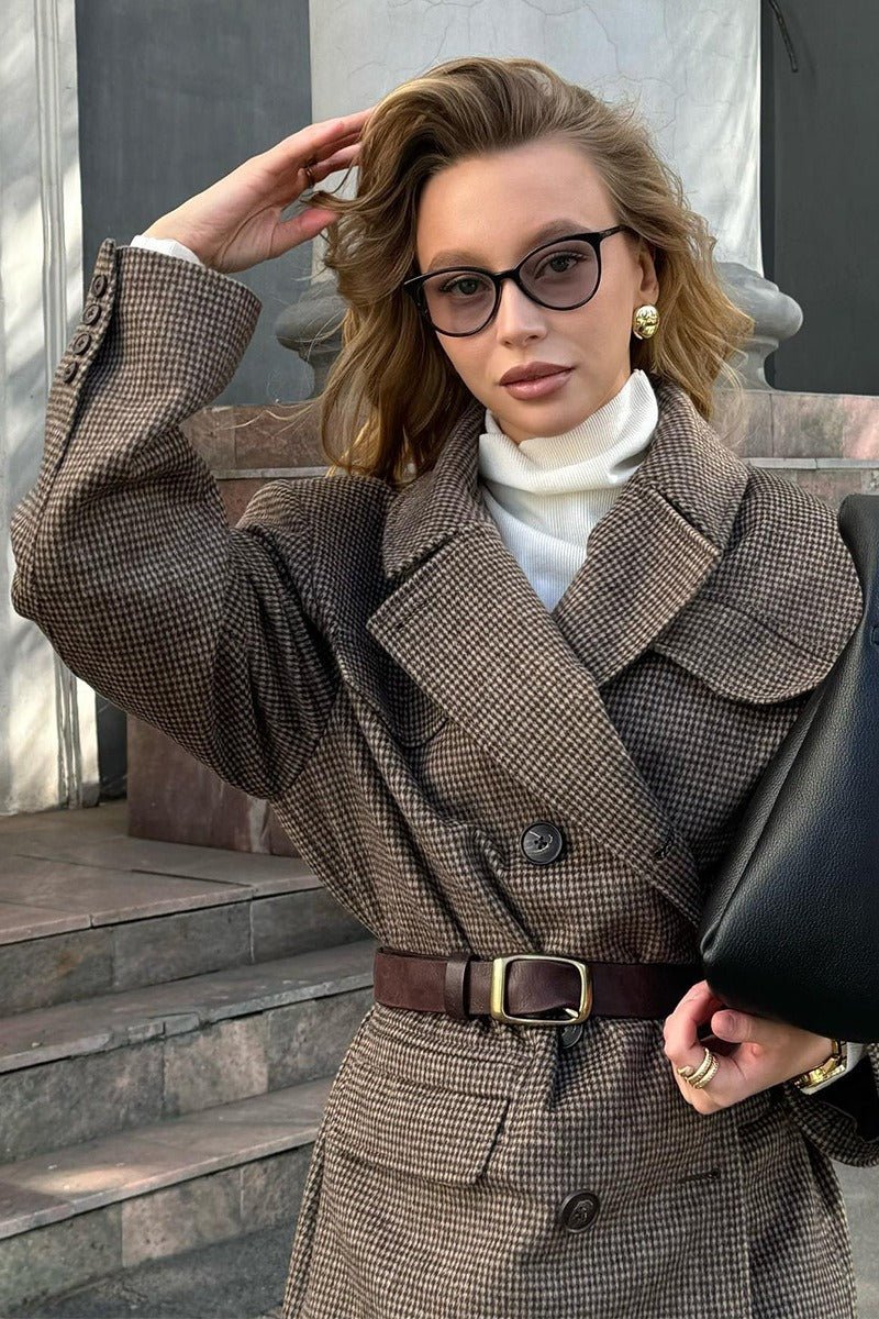 Anna Structured Tweed Coat