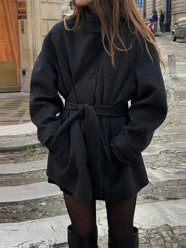 Κοντό παλτό με όρθιο γιακά Ashley