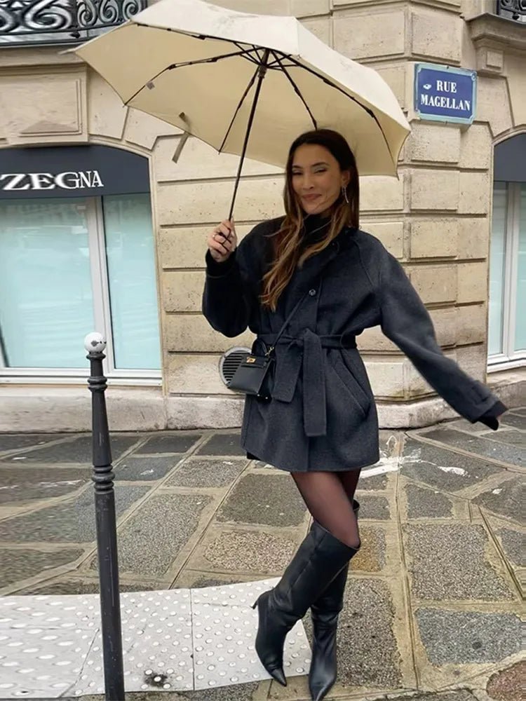 Κοντό παλτό με όρθιο γιακά Ashley