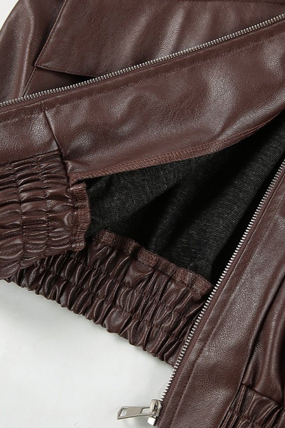 Vintage jacket Azara από συνθετικό δέρμα