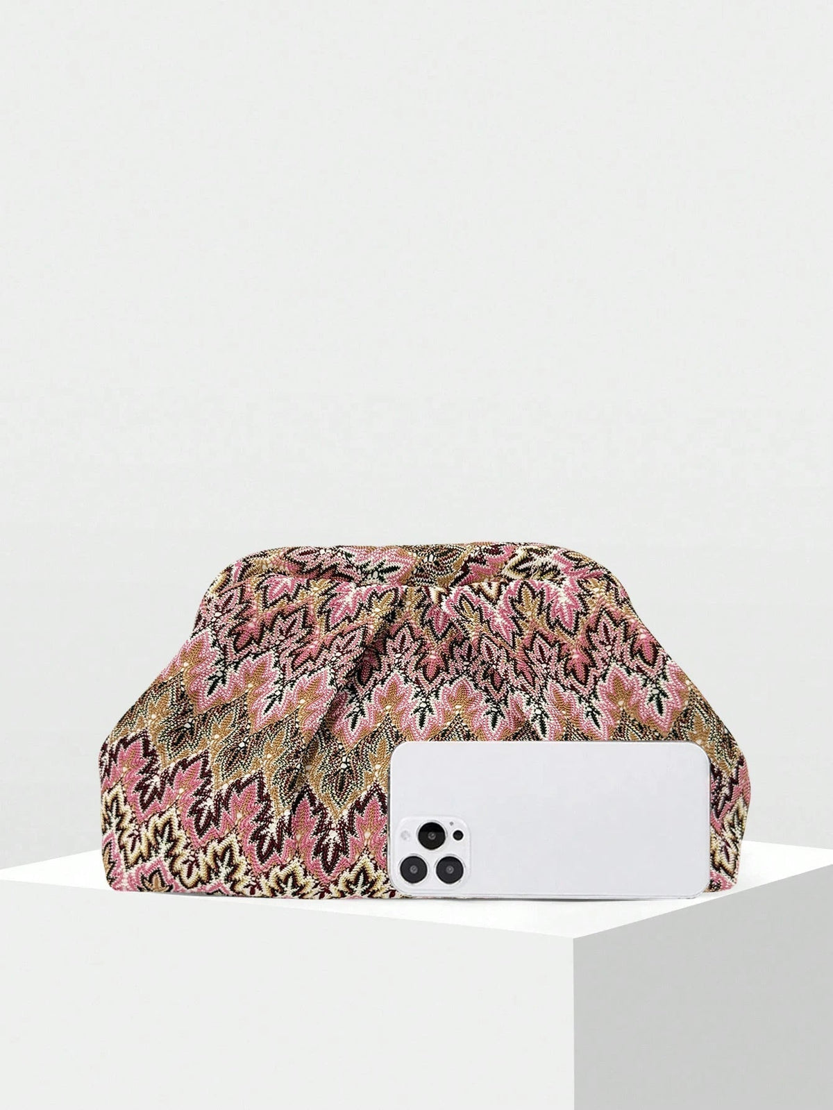 Πλισέ τσάντα clutch από ζακάρ Beatriz