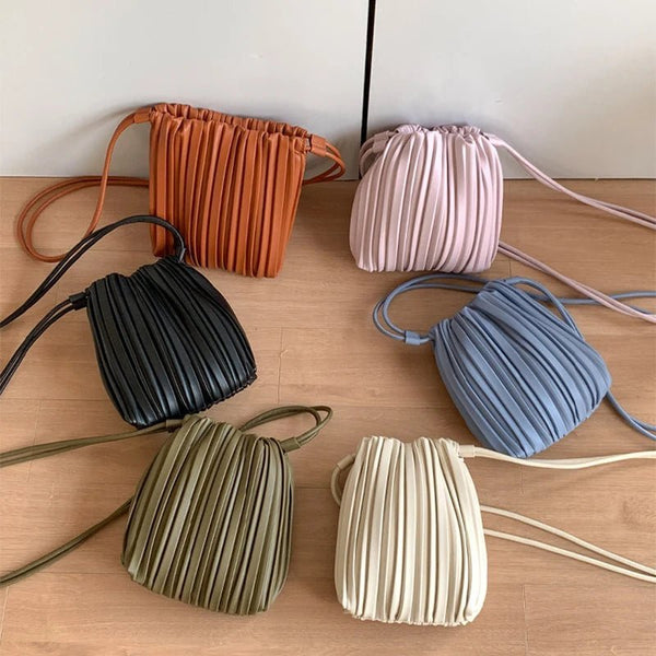 Bianca Pleated Mini Crossbody Bag
