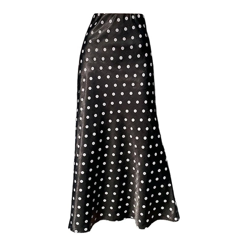 Bianca Polka Dot Mermaid Midi Skirt