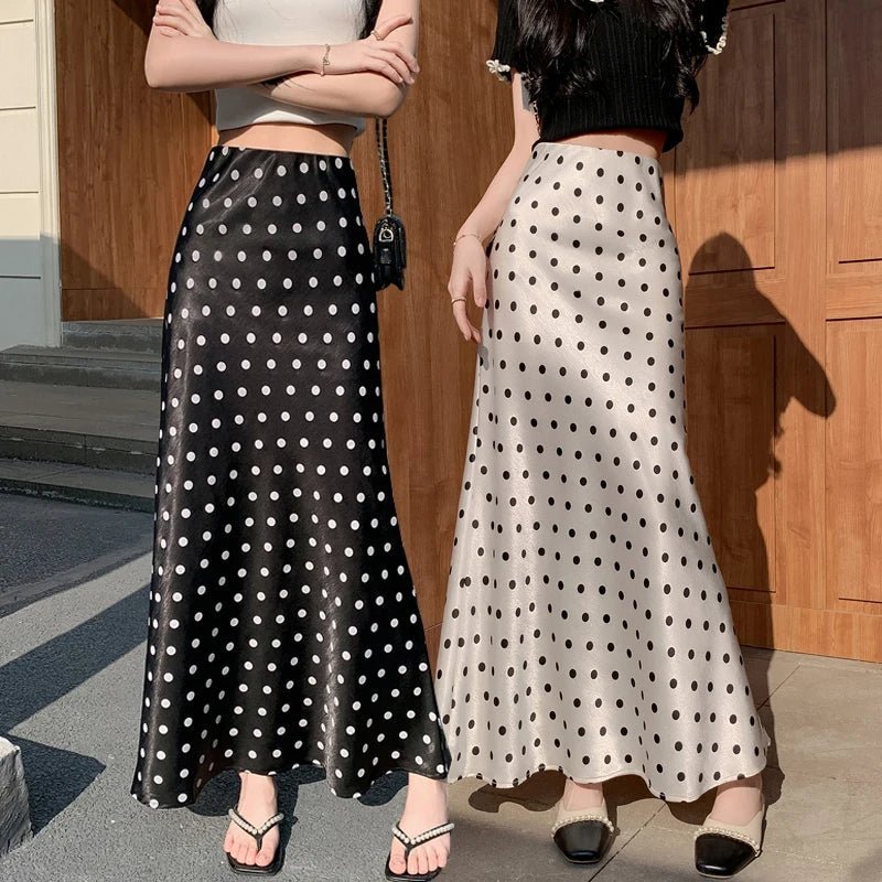 Bianca Polka Dot Mermaid Midi Skirt