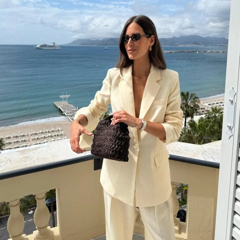 Υφασμάτινη τσάντα tote Bianca από ρατάν