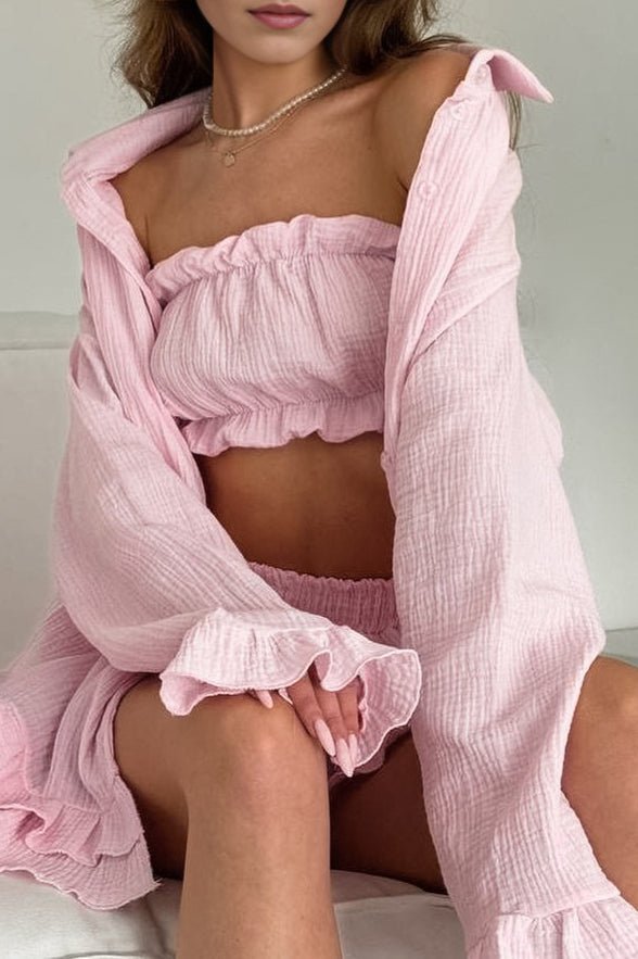 Brielle Three Piece Ruffled Set