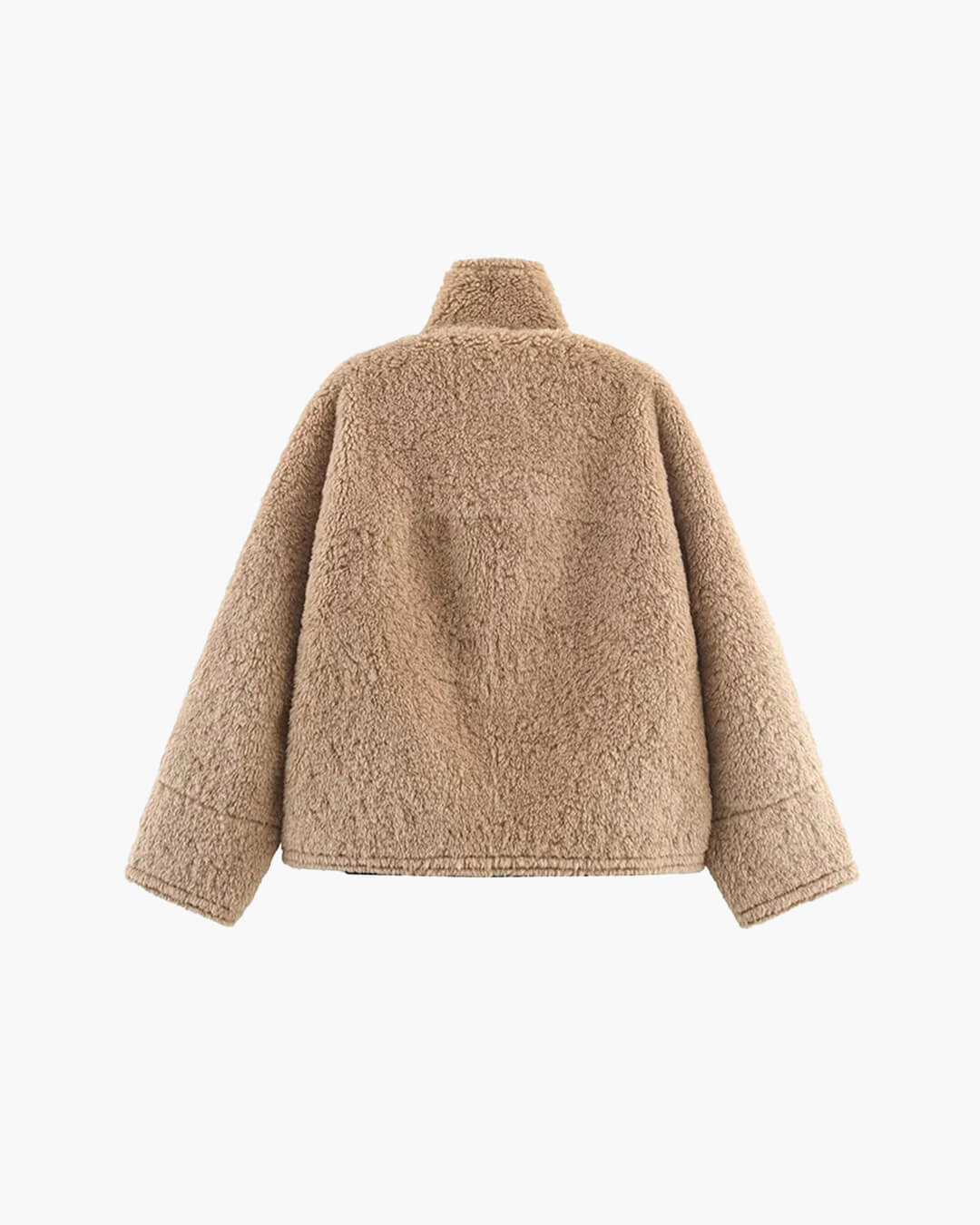 Carol Stand Collar Faux Fur Jacket