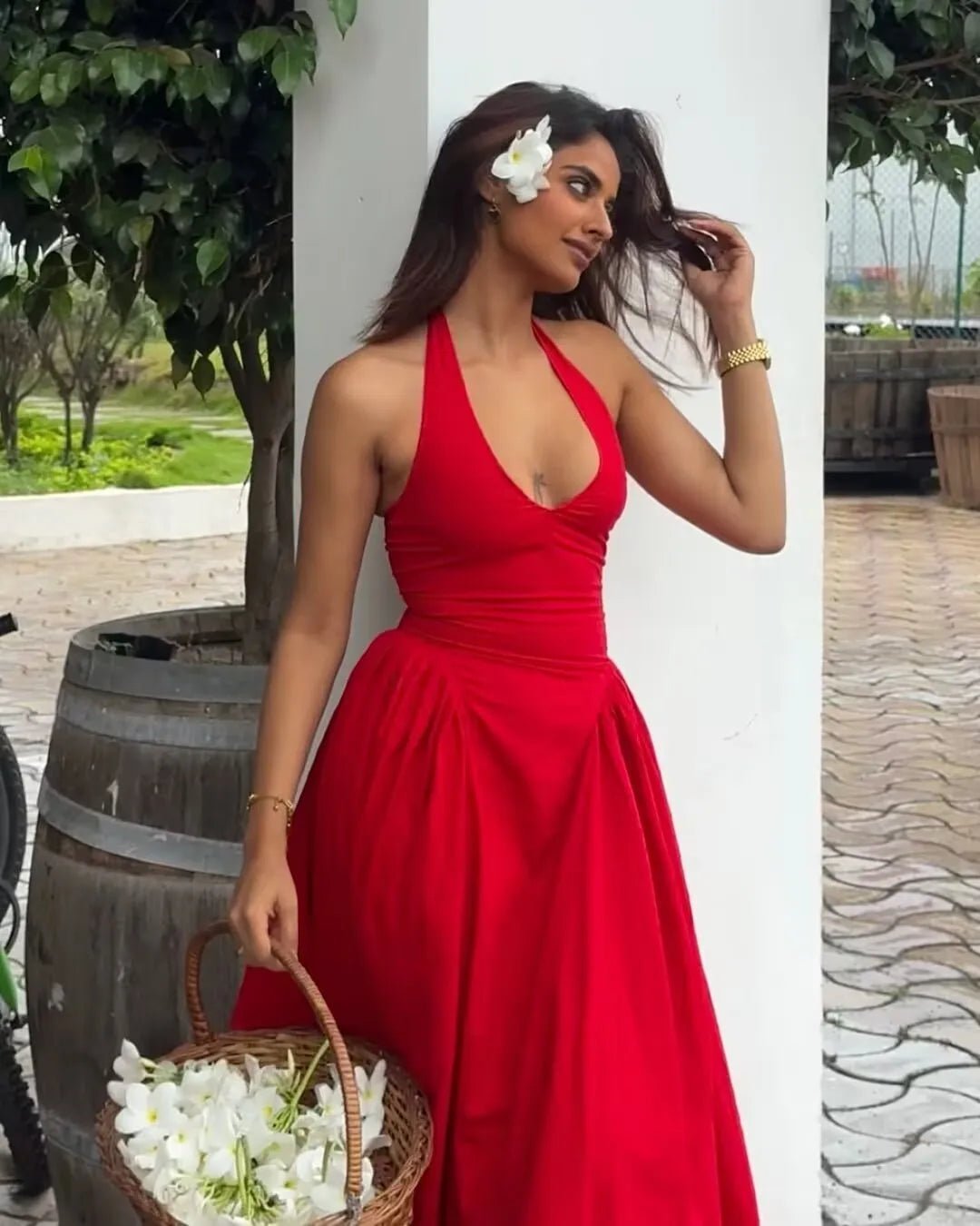 Μίντι φόρεμα halter Celeste