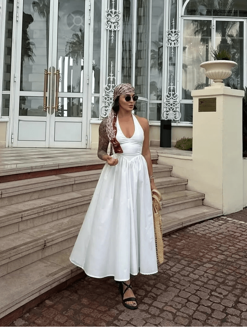 Μίντι φόρεμα halter Celeste