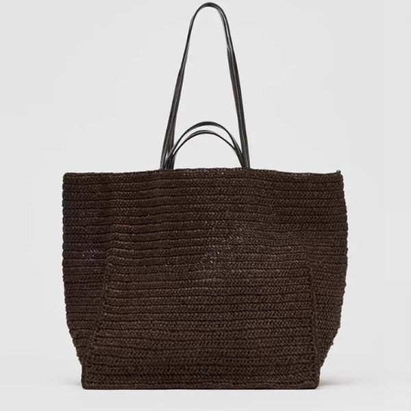 Celeste Woven Straw Tote Bag