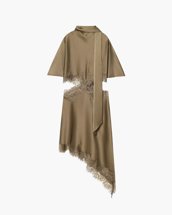 Bianca Cut Out Satin Mini Dress