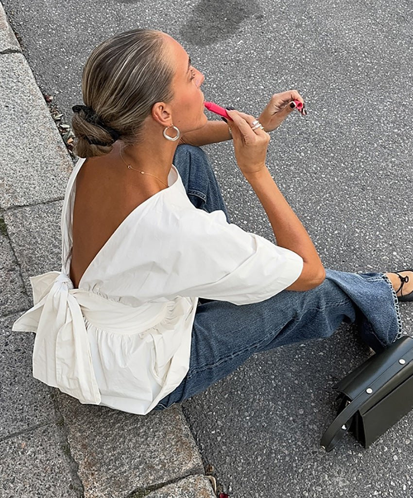 Λευκό τοπ Clarisse Tuco