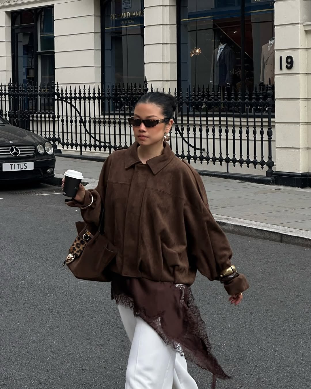 Bomber jacket Constance από συνθετικό σουέτ