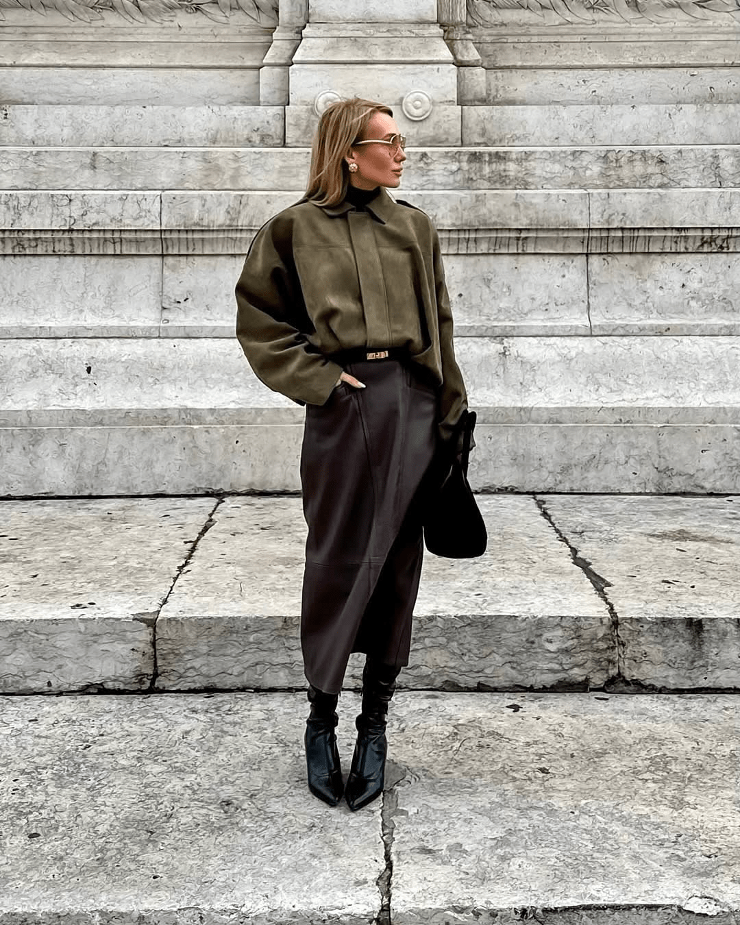 Bomber jacket Constance από συνθετικό σουέτ