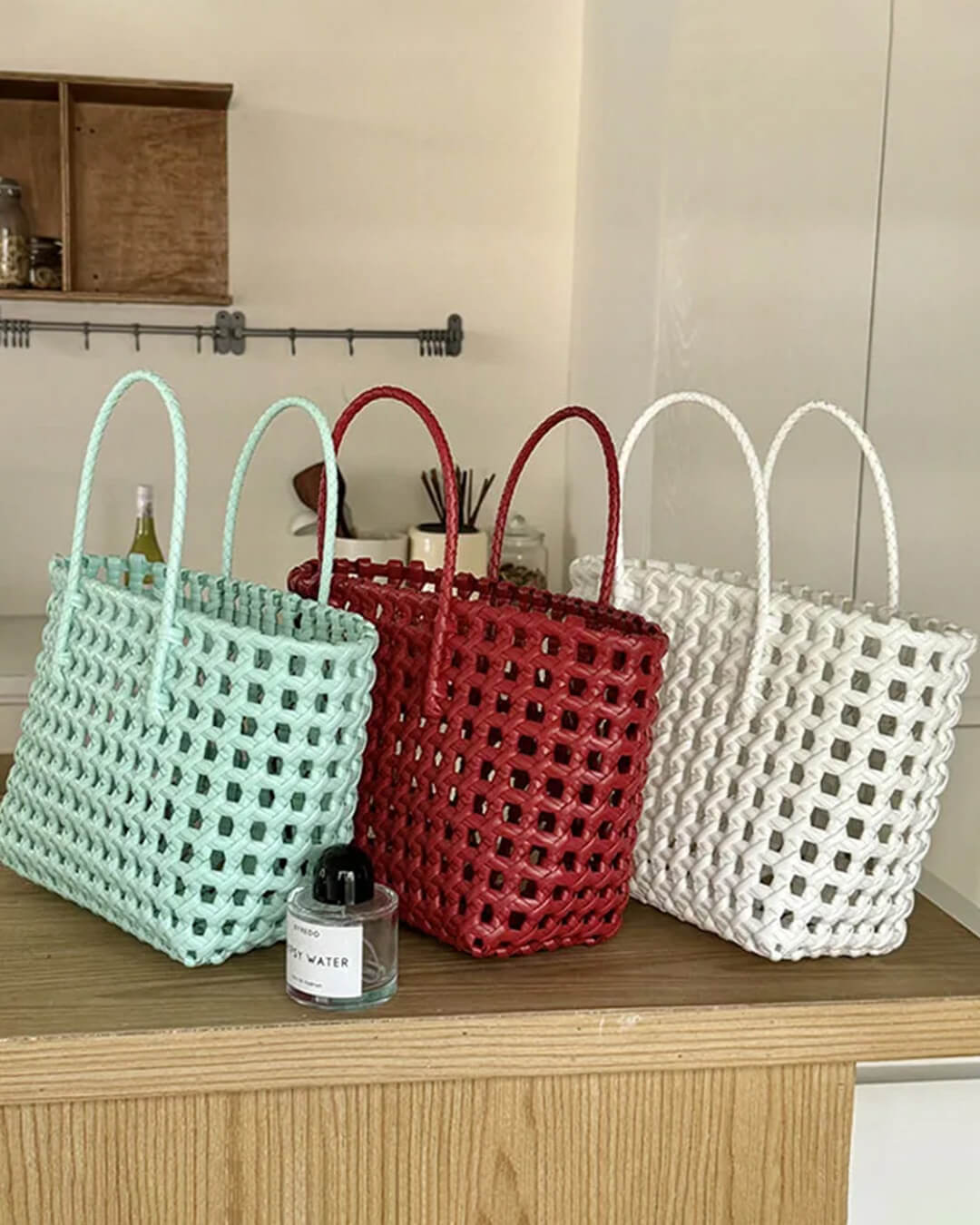 Τσάντα tote Cresta με αραιή ύφανση