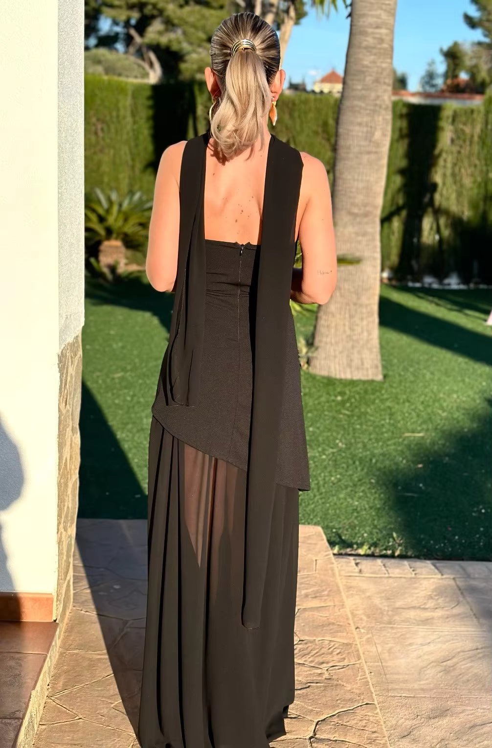 Daniela Asymmetric Maxi Dress