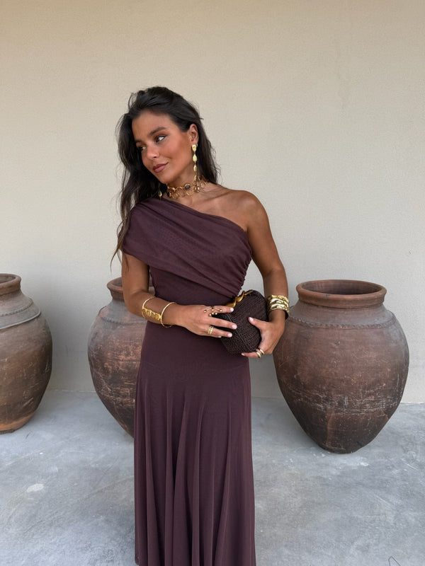 Μάξι φόρεμα από δίχτυ Daniella