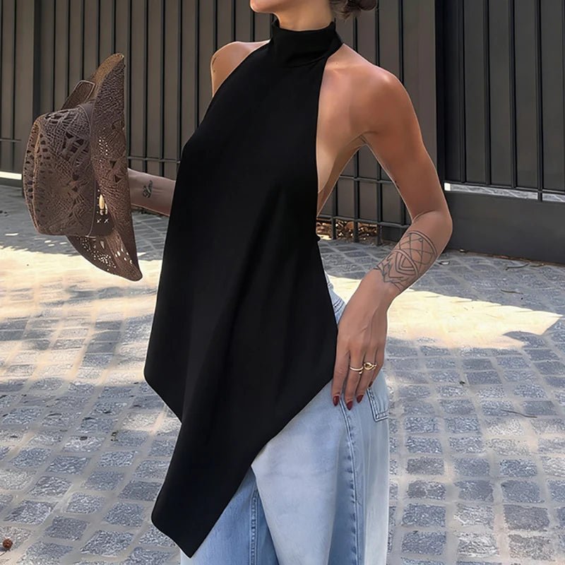 Elina Backless Halter Top