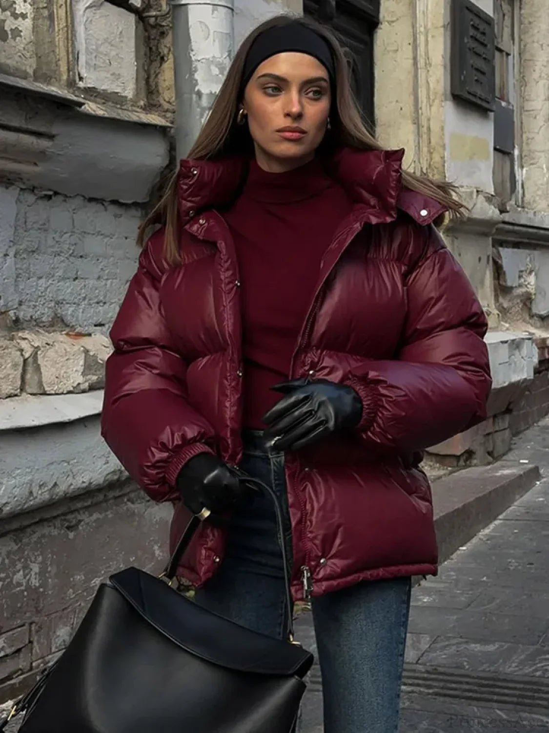 Παρκά με κουκούλα και επένδυση Eliza