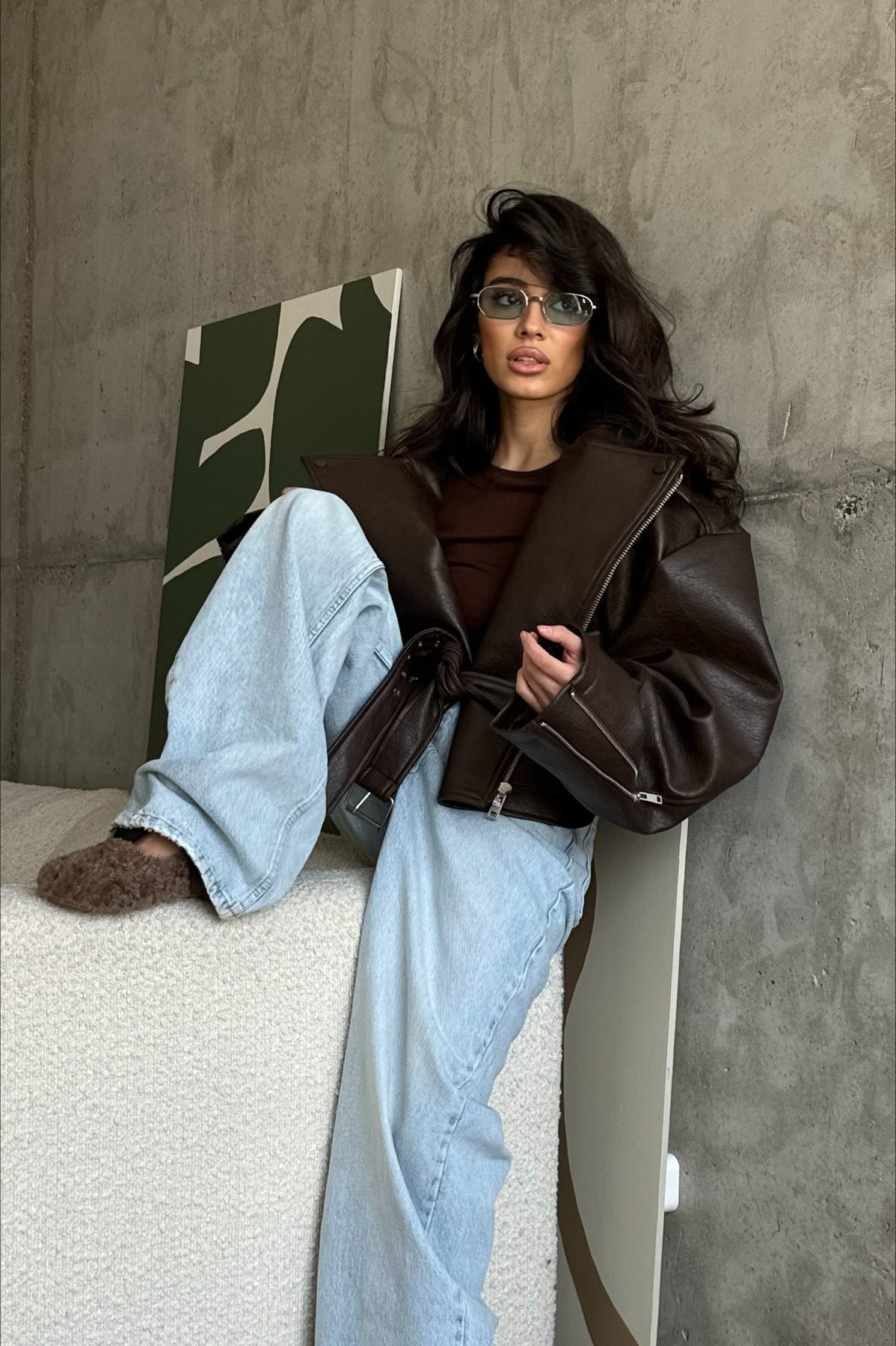 Evita Vegan Leather Jacket
