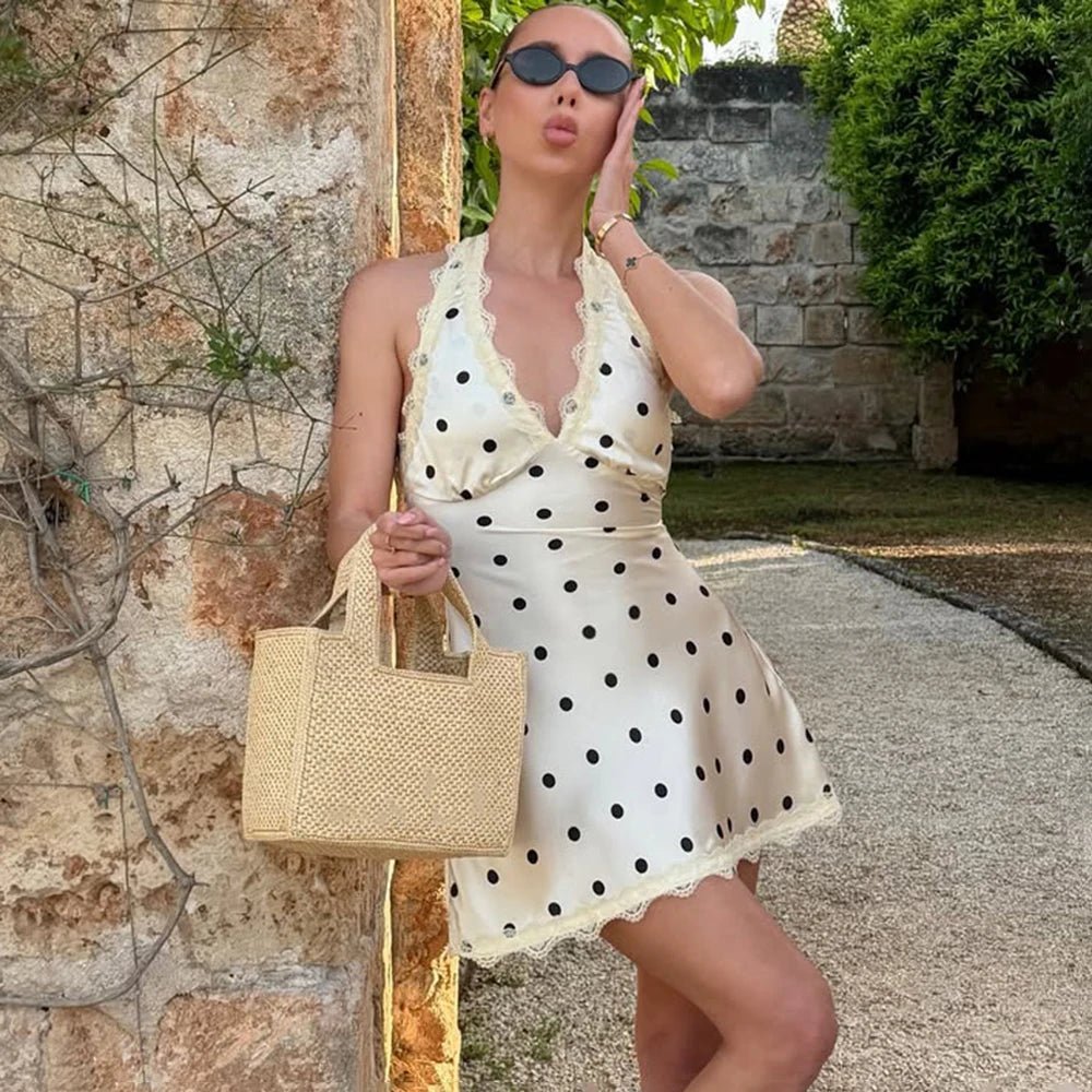 Μίνι φόρεμα από δαντέλα με ανοιχτή πλάτη Fiona