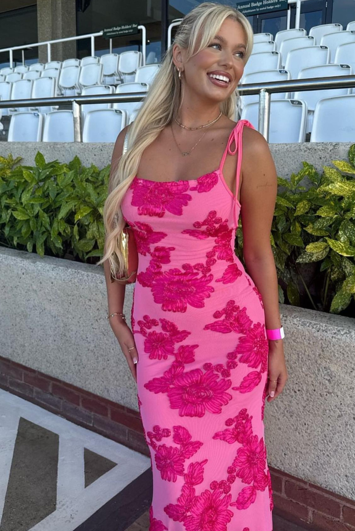 Fiona αμάνικο μάξι φόρεμα με λουλούδια