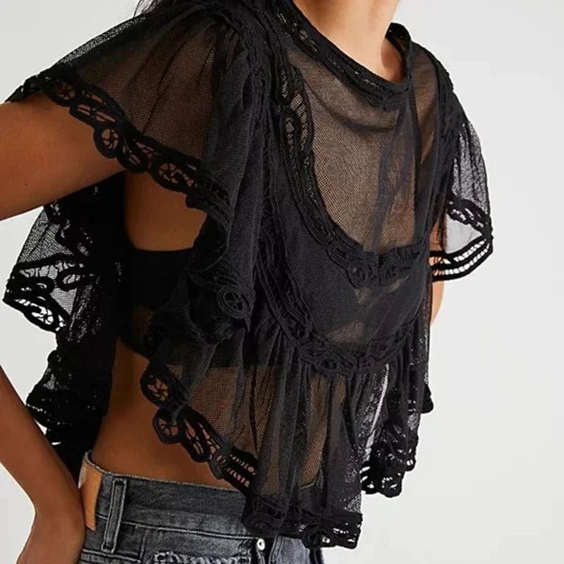 Genevra Sheer Chiffon Blouse