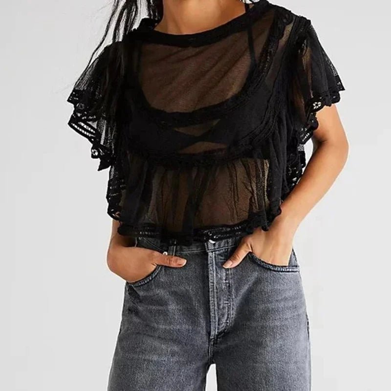 Genevra Sheer Chiffon Blouse