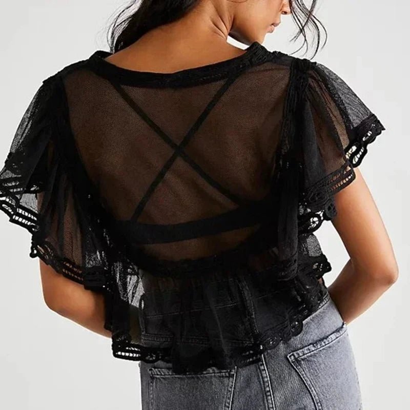 Genevra Sheer Chiffon Blouse