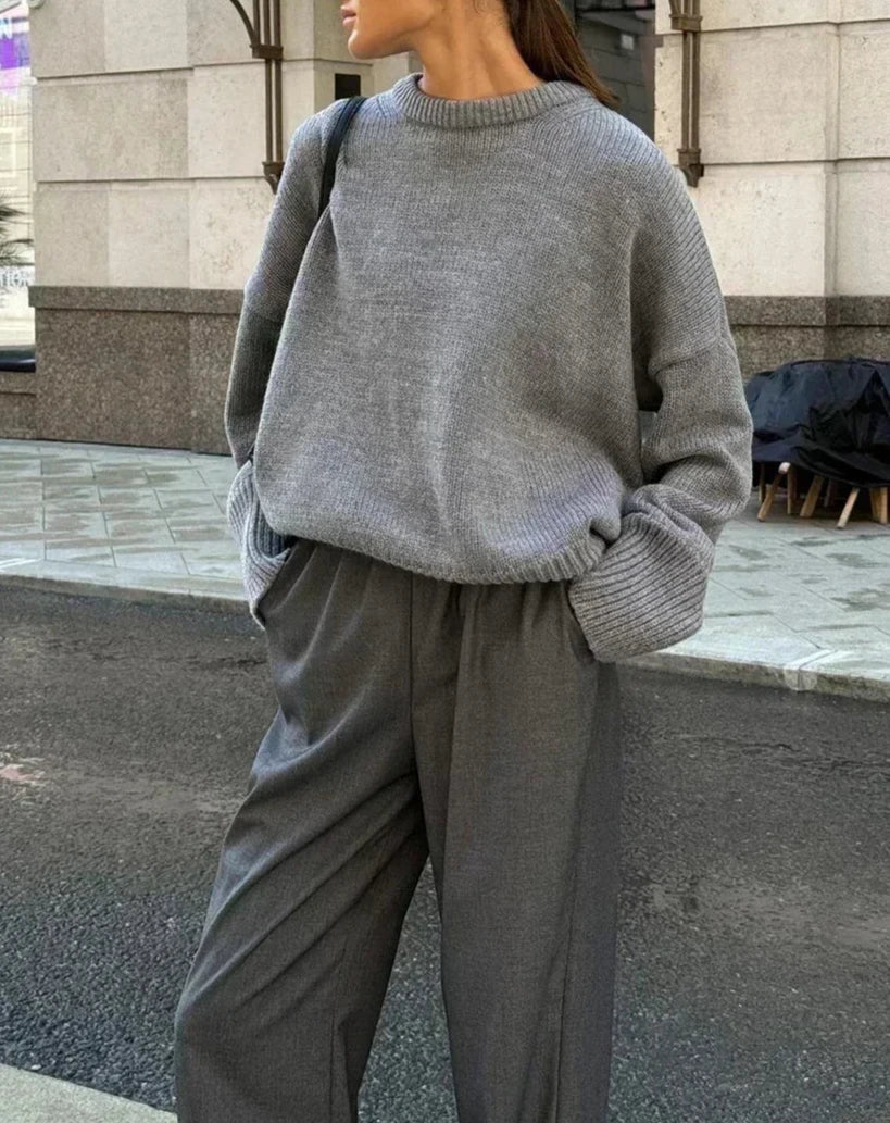 Πλεκτό ριμπ πουλόβερ Georgette