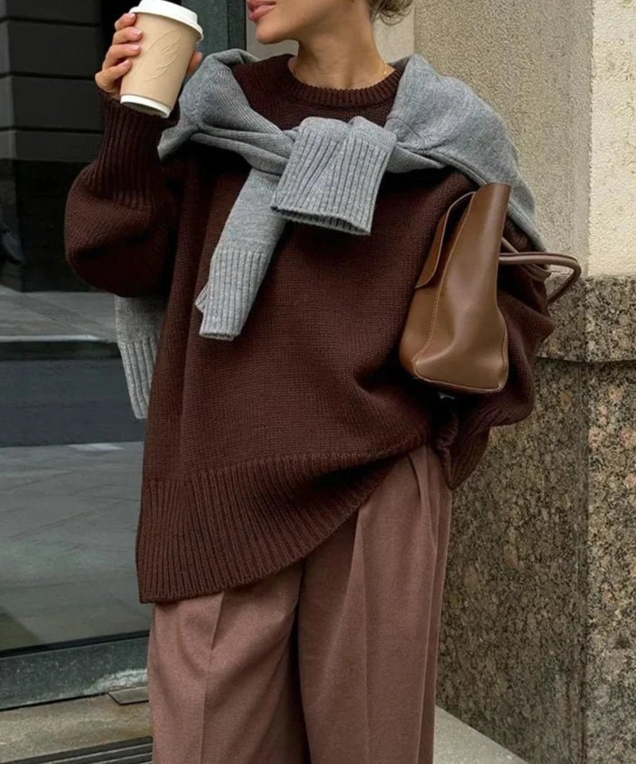 Πλεκτό ριμπ πουλόβερ Georgette