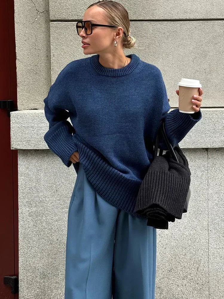 Πλεκτό ριμπ πουλόβερ Georgette