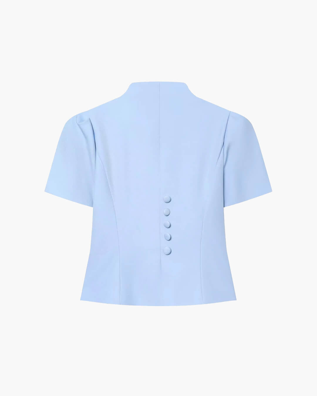 Gloria Button Front Stand Collar Top
