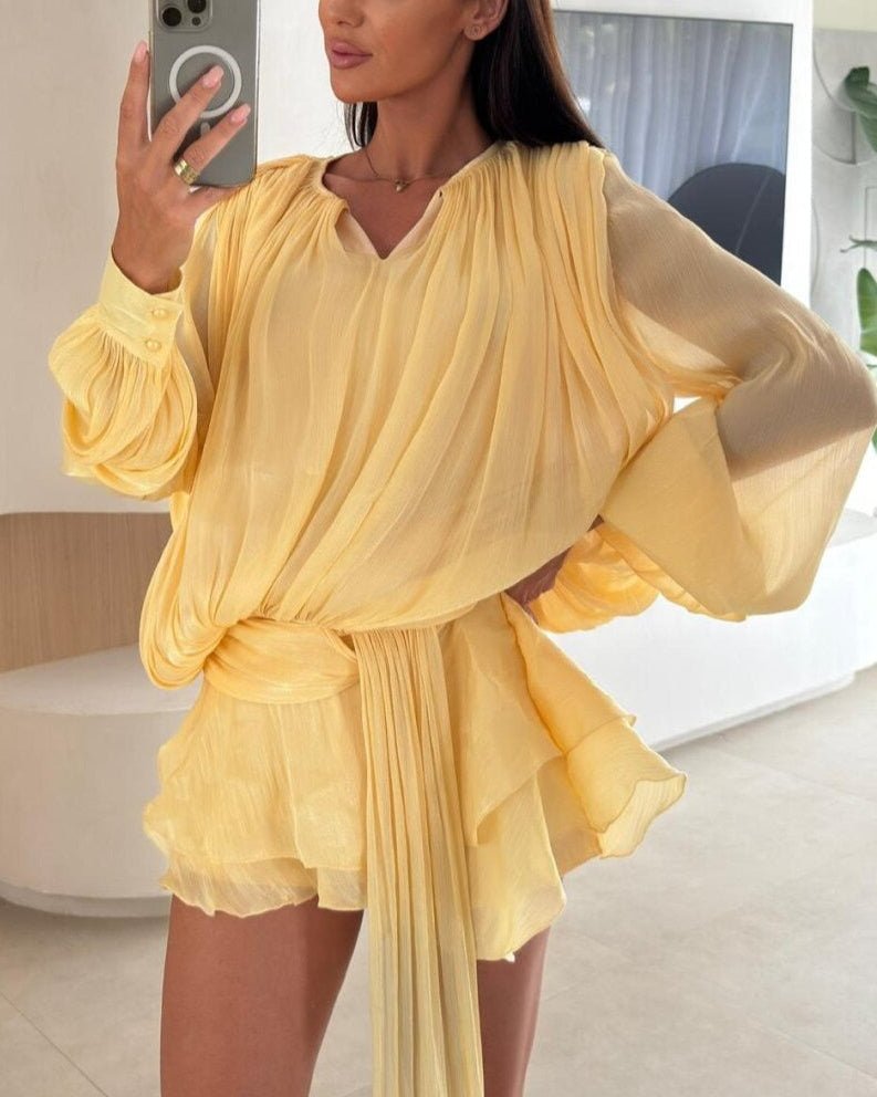Μίνι φόρεμα Gwyneth με σούρα