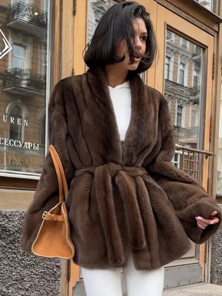 Hazel Belted Faux Fur Jacket