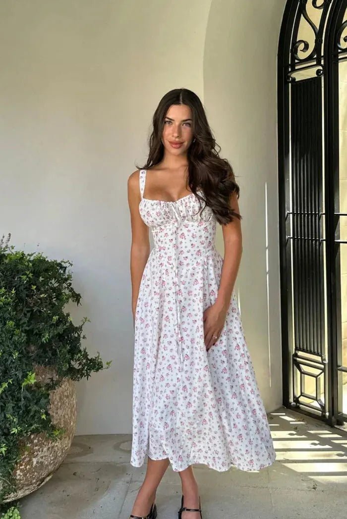 Μίντι φόρεμα Isabella με κορσέ