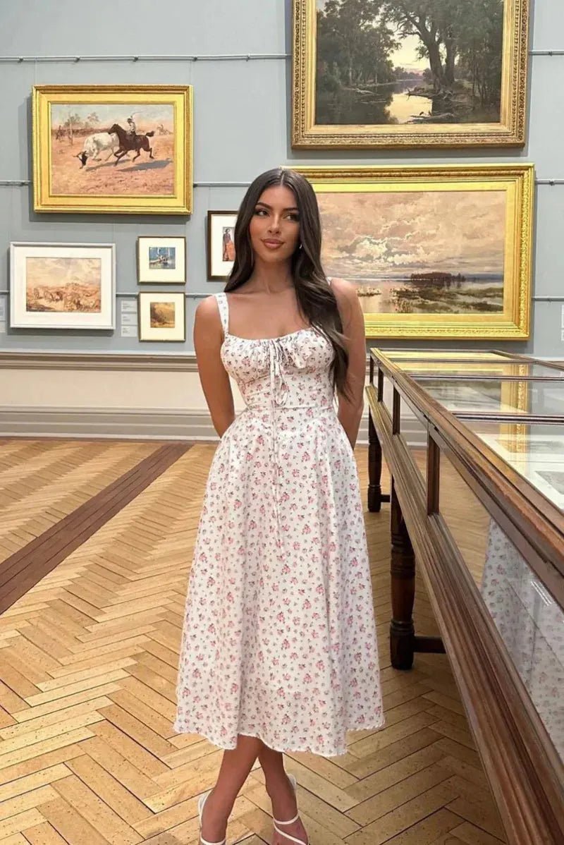 Μίντι φόρεμα Isabella με κορσέ
