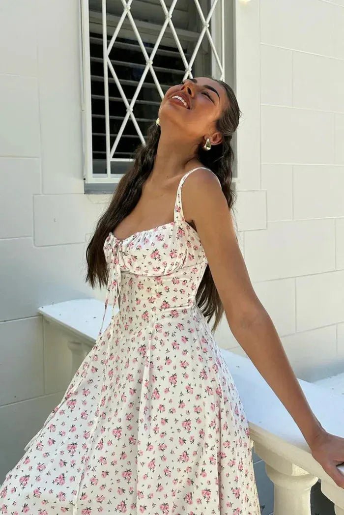 Μίντι φόρεμα Isabella με κορσέ