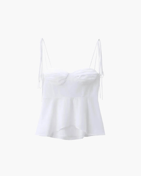Jada Peplum Corset Cami Top