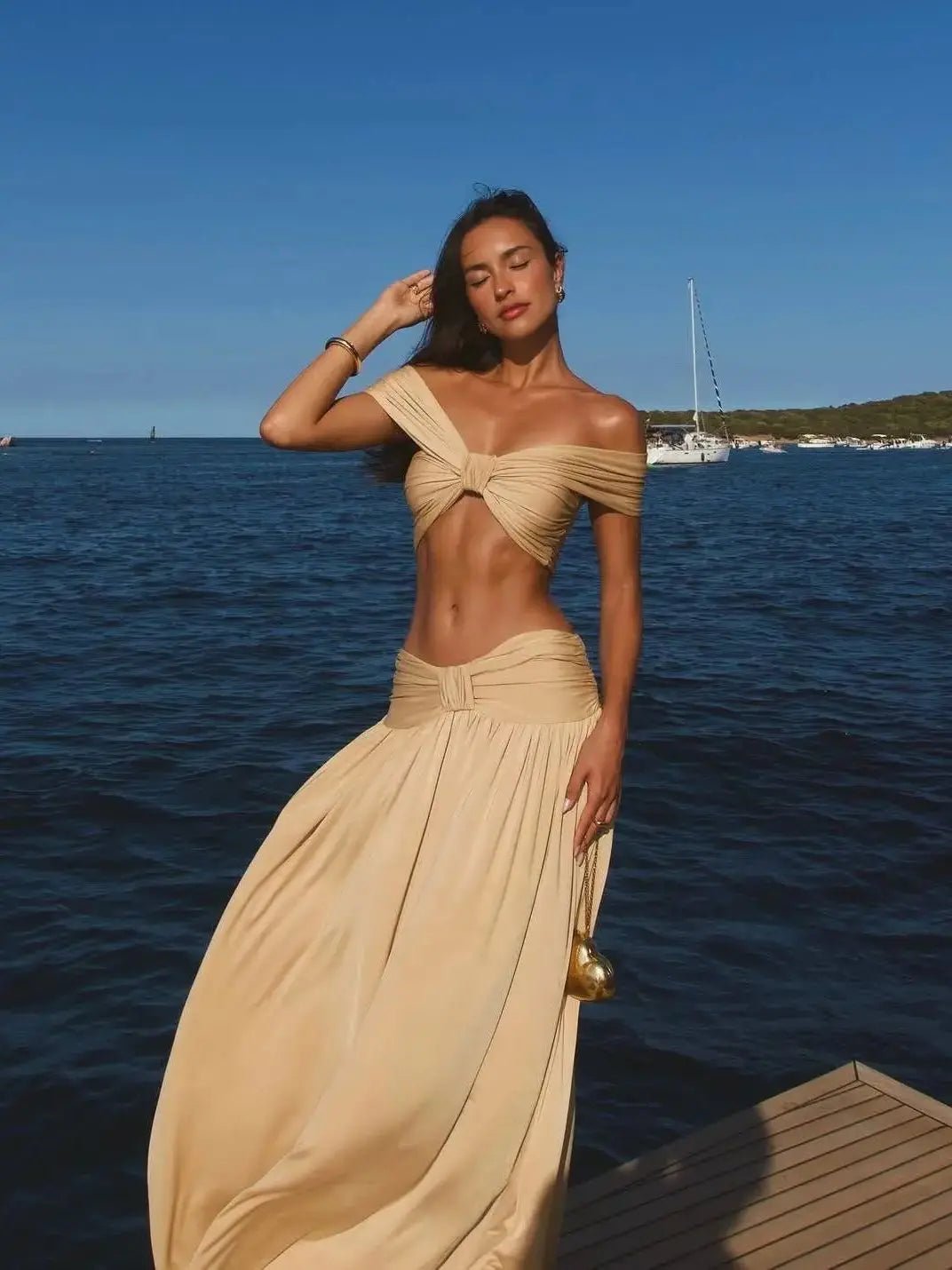 Σετ παραλίας Janneke με λαιμόκοψη halter
