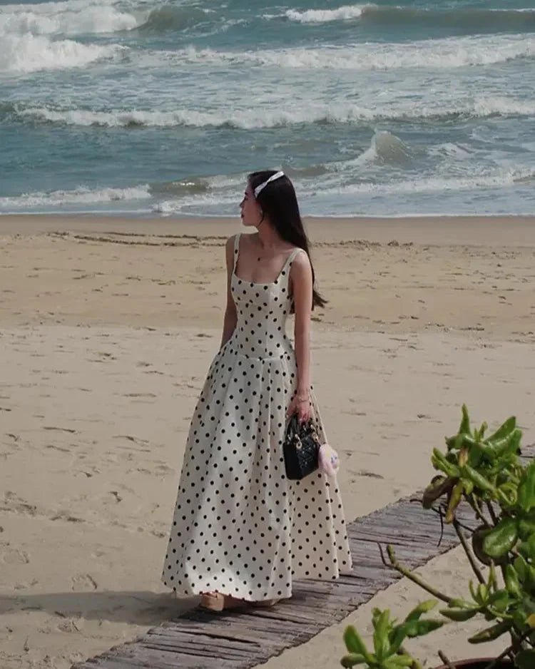 Μίντι φόρεμα Jasmine με πουά